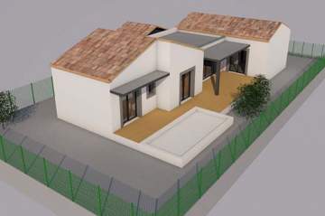 Projet : plan de maison avant construction à Montblanc
